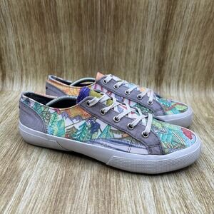 Inkkas Trek Lace Up Women's Size 9 Multicolor‎ Canvas Shoes Low Top Sneakers